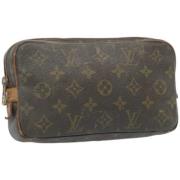 Louis Vuitton Vintage Pre-owned Canvas axelremsvskor Brown, Dam