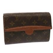 Louis Vuitton Vintage Pre-owned Canvas axelremsvskor Brown, Dam