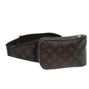 Louis Vuitton Vintage Pre-owned Canvas axelremsvskor Brown, Dam