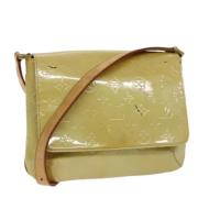 Louis Vuitton Vintage Pre-owned Laeder axelremsvskor Beige, Dam