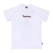 Propaganda Vit Crew Neck T-shirt Broderad Logo White, Herr