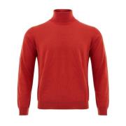 Ferrante Mysig Wool Sweater Red, Herr