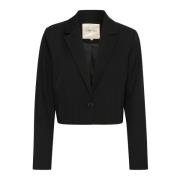 Cream Pitch Black Blazer Jacka Black, Dam