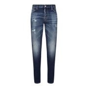 Dsquared2 Blå Skinny Distressed Jeans Blue, Herr