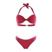 Emporio Armani Vadderat Bikini Set - Rosor Red, Dam