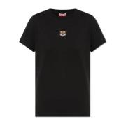 Kenzo T-shirt med logotyp Black, Dam