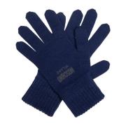 Moschino Handskar med logotyp Blue, Unisex