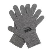 Moschino Handskar med logotyp Gray, Unisex