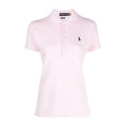 Ralph Lauren Slim Fit Julie Polo Shirt Pink, Dam