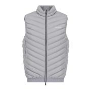 Armani Exchange Quiltad Ärmlös Väst med Dunfyllning Gray, Herr