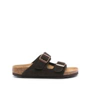 Birkenstock Bruna Mockasandaler med Spänneband Brown, Herr