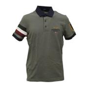 Aeronautica Militare Kortärmad Polotröja Green, Herr