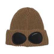 C.p. Company Brun Ull Goggle Beanie Mössa Brown, Herr