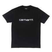 Carhartt Wip Script Tee Svart/Vit Kortärmad T-shirt Black, Herr