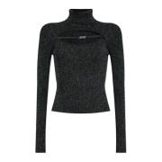 Versace Jeans Couture Turtleneck med Logo Black, Dam