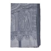 Etro Stiliga Scarfs Kollektion Blue, Herr