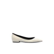 Tory Burch Ballettflats med Logotyp Beige, Dam