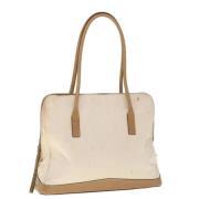 Prada Vintage Pre-owned Nylon prada-vskor Beige, Dam