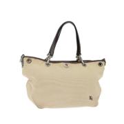 Burberry Vintage Pre-owned Canvas handvskor Beige, Dam