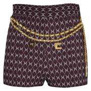 Elisabetta Franchi Högmidjade stretch crepe shorts med smal passform R...