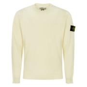 Stone Island Ulltröja Långärmad Rund Hals Beige, Herr