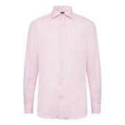 Boggi Milano Ultimate NON Iron Regular Fit Bomull Dobby Skjorta Pink, ...