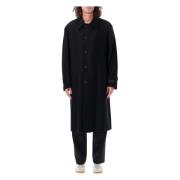 MM6 Maison Margiela Svart Ull Långrock Black, Herr