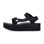 Teva Svart Plattform Sandal Dam Vegan Black, Dam