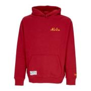 New Era Röd Oversized Hoodie med Känguruficka Red, Herr