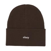 Obey Karma Beanie Hat Java Brown Brown, Herr