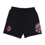 Mitchell & Ness NBA Vintage Logo Fleece Shorts Black, Herr