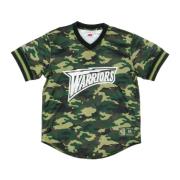 Mitchell & Ness NBA Camo V-neck Tee Jacket Green, Herr