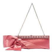 Valentino Vintage Pre-owned Satin kuvertvskor Pink, Dam