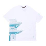 Dolly Noire Tokyo Herr Kimono T-shirt Vit White, Herr