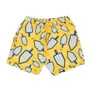 Dolly Noire Citronmönstrade Badshorts Gul Yellow, Herr