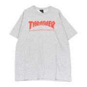 Thrasher Skatemag Tee Herr T-shirt Grå/röd Gray, Herr