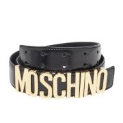 Moschino Pre-Owned Pre-owned Laeder skrp Black, Dam