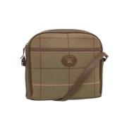 Burberry Vintage Pre-owned Bomull axelremsvskor Beige, Dam