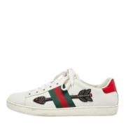 Gucci Vintage Pre-owned Laeder sneakers White, Dam