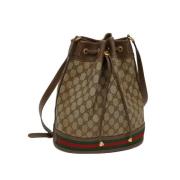 Gucci Vintage Pre-owned Canvas gucci-vskor Beige, Dam