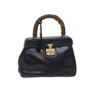 Gucci Vintage Pre-owned Laeder handvskor Blue, Dam