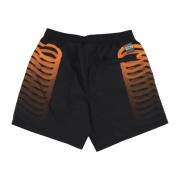 Propaganda Svart/Orange Badshorts med Mesh Black, Herr