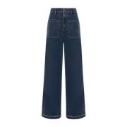 Kiton Skräddarsydda Denim Jeans Blue, Dam