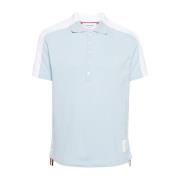 Thom Browne Klassisk Polo Tröja Blue, Herr