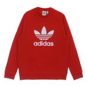 Adidas Röd/Vit Lätt Crewneck Sweatshirt Red, Herr