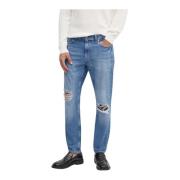 Calvin Klein Förstörda Denim Jeans Blue, Herr