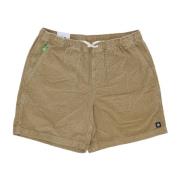 Element Khaki Cord Walkshort Herr Shorts Beige, Herr