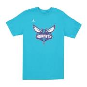 Jordan Charlotte Hornets Logo T-tröja Blue, Herr