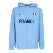 Jordan Frankrike Basket Lättvikts Zip Hoodie Blue, Herr