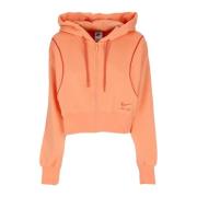 Nike Air Fleece Zip Hoodie Orange Orange, Dam